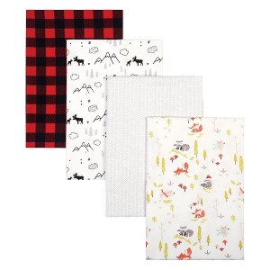 Trend Lab Flannel Receiving Blankets - Buffalo Check 4pk - 1 of 4
