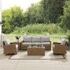 Crosley 5pc Bradenton Steel Outdoor Patio Conversation Furniture Set - 3 of 4