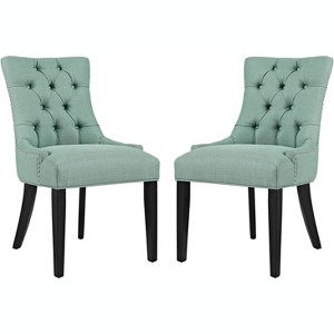 Modway Regent Dining Side Chair Fabric Set of 2 Laguna - 1 of 3