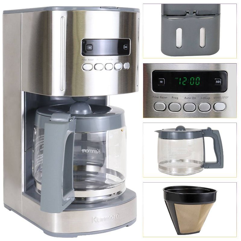 Kenmore Aroma Control Programmable 12-cup Coffee Maker - Stainless Steel, 5 of 15