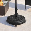 Yaheetech 20″ Round Rolling Heavy-duty Self-Weight Market Umbrella Base Stand - 2 of 4
