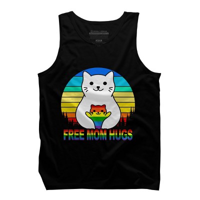 Adult Design By Humans Free Mom Cat Hugs Pride Sunrise By Avocato Tank Top