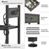 Aheaplus Entryway Table  with Adjustable Storage Shelves, Sofa Table with 2 Drawers, Charging Station - 4 of 4