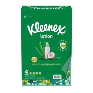 Kleenex Lotion 3-Ply Facial Tissue - 1 of 4