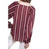 Women's Striped Gathered Blouse - umgee - 3 of 3