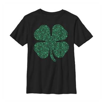 Boy's Marvel St. Patrick's Day Hero Icon Clover T-Shirt