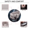 Unique Bargains Plaid Style Dog Car Seat - 3 of 4