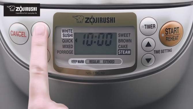 Zojirushi 10 Cup Micom Rice Cooker and Warmer, 2 of 7, play video