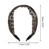 Unique Bargains Women's Retro Wide-side Headband 5.91"x4.33" 1 Pc - 4 of 4