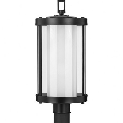 Progress Lighting, Irondale Collection, 1-Light Post Lantern, Black Finish, Clear Glass Shade