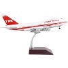 Boeing 747SP Commercial Aircraft with Flaps Down "TWA" White with Red Stripes & Tail 1/200 Diecast Model Airplane by GeminiJets - 2 of 3