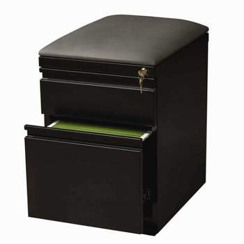 Steel Mobile Seat  Box x-File Cabinet in Black-Hirsh Industries