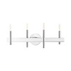 Livex Lighting Denmark 4 - Light Vanity in  Polished Chrome - 3 of 4