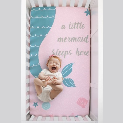 mermaid crib bedding target