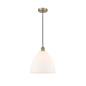 Edison Dome - 1 Light Cord Hung Mini Pendant In Industrial Style-13.75 Inches Tall and 12 Inches Wide - 1 of 1