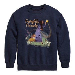 Boys' - Disney - Fairytale Friends Graphic Long Sleeve Fleece Sweatshirt - 1 of 4