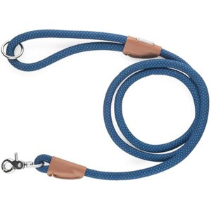 ZippyPaws Mod Essential Dog Leash, Durable Rope Leash with Leather Accents, 5 Ft Long, Navy - 1 of 1