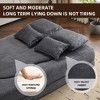 Lyngins Modern Folding Futon Sofa Bed, Multi-Use Chenille Floor Couch Bed, High-Density Foam Convertible Sleeper Sofa for Living Room, Small Spaces - 4 of 4