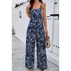 I AM A FASHION JUNKY Geo Print Smocked Sleeveless Pockets Jumpsuit - 3 of 4