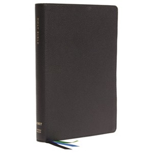 Net Bible, Thinline Large Print, Leathersoft, Black, Comfort Print - by  Thomas Nelson (Leather Bound) - 1 of 1