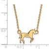 Black Bow Jewelry 14k Yellow Gold Plated Sterling Silver Delta Phi Epsilon Greek Life Necklace 18 Inch - 3 of 4