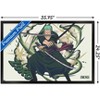 Trends International One Piece: Fishman Island - Roronoa Zoro Three Swords Framed Wall Poster Prints - 3 of 4
