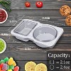 15-Set Reusable Double Compartment Condiment & Snack Containers with Lids - 2 of 4
