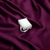 Slickblue Rhodium 925 Sterling Silver Ring - White Synthetic Glass, Oblong Solitaire, Women's Jewelry, Size 5-8 - 2 of 3