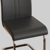 Lyngins Modern Dining Chairs,Upholstered Kitchen Chairs with C-shaped Tube Plating Metal Legs,PU Chairs for Dining Room - 4 of 4