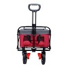 150L Collapsible Wagon Cart Foldable, Utility Garden Wagon with 360lbs Weight Capacity, Heavy Duty Portable Sport Wagon with Wheels - 4 of 4