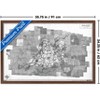 Trends International Netflix Stranger Things: Season 5 (2025) - Hawkins Map Framed Wall Poster Prints - 3 of 4