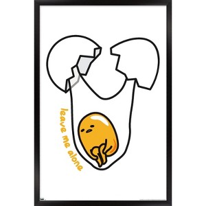 Trends International Gudetama - Leave Me Alone Framed Wall Poster Prints - 1 of 4