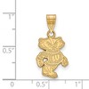 Black Bow Jewelry 14k Yellow Gold Wisconsin Badgers NCAA Medium Pendant - 2 of 3