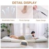 Hooseng Bean Bag Bed, Folding Sofa Bed for Adults with Washable Velvet Cover, 4 in 1 Convertible Floor Sofa Couch for Living Room Bedroom - 4 of 4