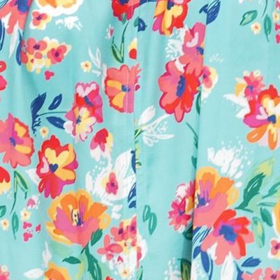 island aqua multi floral