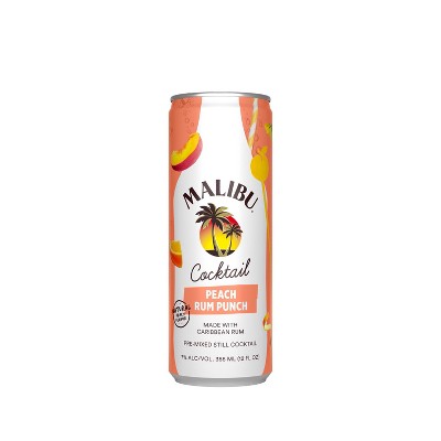 Malibu Peach Rum Punch - 4pk/355ml Cans