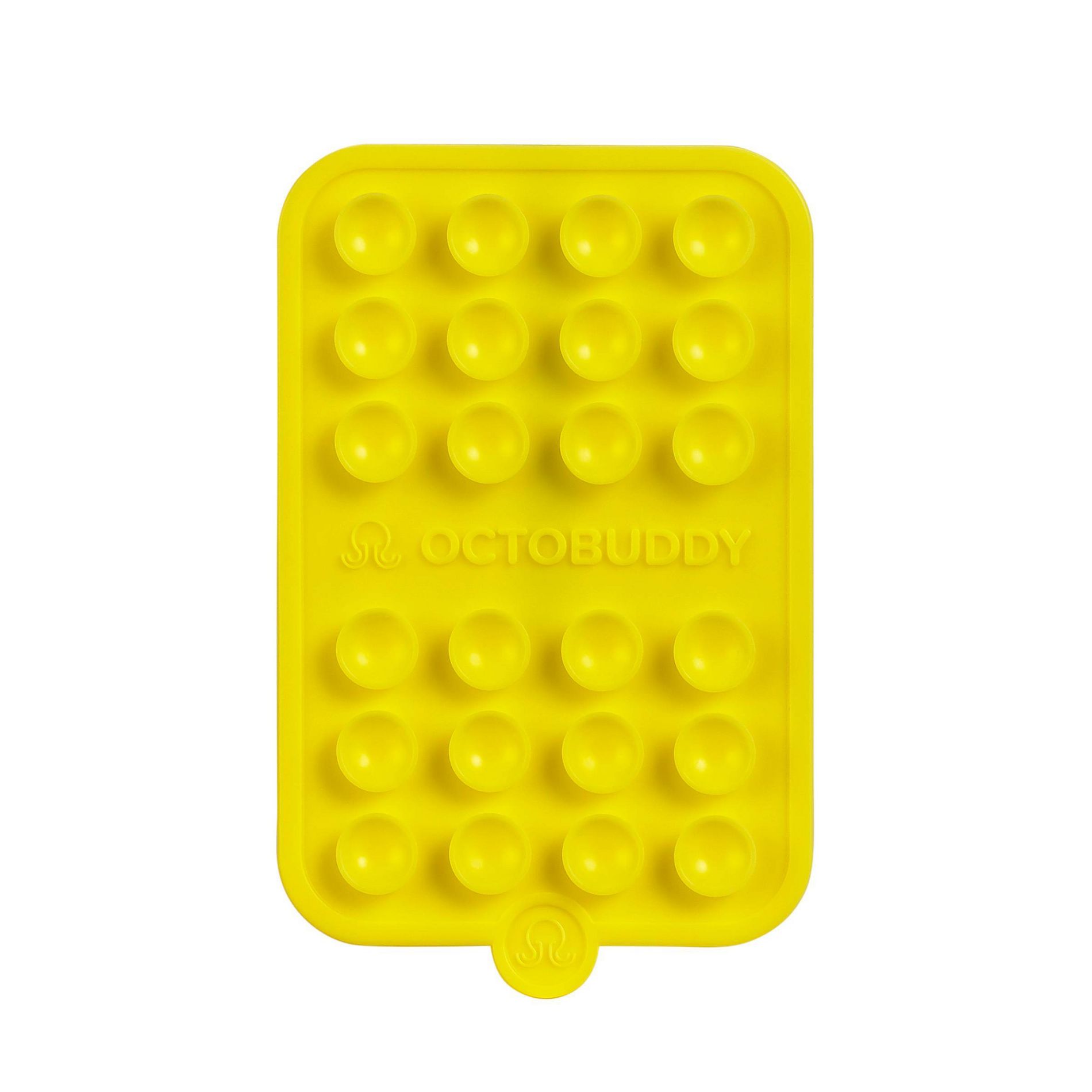 Octobuddy Silicone Suction Cup Phone Case Mount Double-Sided - Canary Yellow