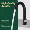 Cobbe Matte Black 4 Inch Centerset Bathroom Faucet, Bathroom Vanity Lavatory Faucets for Sink 3 Hole 2 Handle, Swivel Spout with Brass Drain Assembly - 4 of 4