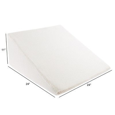 Nestl Bed Wedge Pillow for Headboard, Bed Gap Filler Twin Size with Side  Pockets