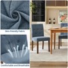 Dining Chairs Set of 2, Modern Fabric Kitchen Side Chairs with Sturdy WoodDining Chairs Set of 2, Modern Fabric Kitchen Side Chairs with Sturdy Wood - 4 of 4
