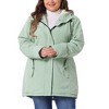 Agnes Orinda Women's Plus Size Fall Long Sleeve Hooded Warm Barn Jackets with Pockets - 2 of 4