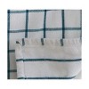 TAG Classic Reversible Double Cloth Turquoise Blue Windowpane Cotton Machine Washable Kitchen Dishtowel 26L x 18W in. - 2 of 3