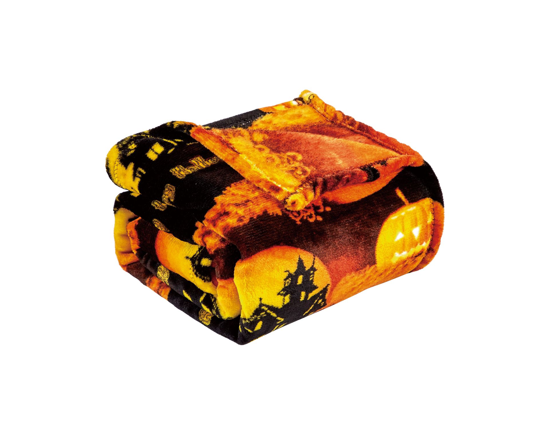 Plazatex Holiday "Halloween" Design Micro Plush Throw Blanket - (50"x60") in Multicolor