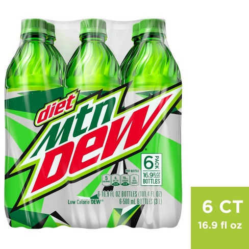 Diet Mountain Dew Citrus Soda - 6pk/16.9 Fl Oz Bottles : Target