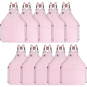 Heavy-Duty Multi-Pocket Canvas Apron - for Gardening, Painting, BBQ, Carpentry & More, Adjustable Sizes M to XXL for All Professions - 1 of 4