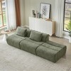 Dolonm 107.50 "Large-sized Compression Boneless Sofa , Modular sofa Chenille Fabric, No Assemble, 3 Seats, Space Saving, Bedroom Living Room - 4 of 4