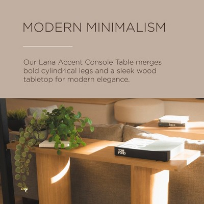 Lana Refined Natural Solid Wood Console Table