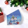 Unique Bargains Christmas Greeting Card Blue White 4.5x3.1 Inch 10 Pcs - 2 of 4