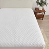 Isla Jade Twin Box-Stitched Quilted Mattress Pad White - 3 of 4