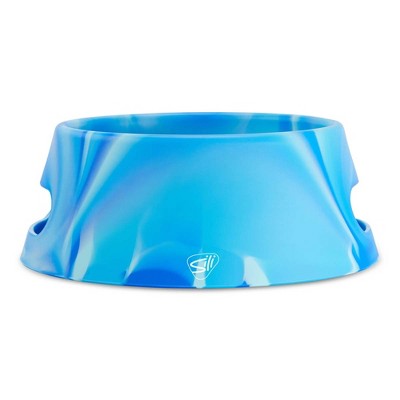 Silipint: Aqua-Fur Silicone 18oz Dog Bowl, Colapsible/Foldable, Arctic Sky